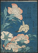 Peonies and Canary (Shakuyaku, kanaari), from an untitled series known as Small Flowers