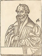 Philip Melanchton, Half-Length to the Left, Standing Behind a Breastwork
