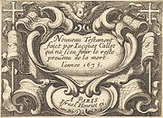Frontispiece for Callot's "The New Testament"