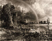 Salisbury Cathedral from the Meadows; The Rainbow, Salisbury Cathedral; Salisbury Cathedral (Large plate); The Church under a Cloud