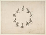 Ten Cavaliers Forming a Circle