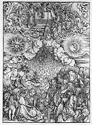 Het openen van het vijfde en het zesde zegel