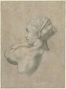 Study of the Head and Left Shoulder of a Woman