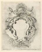 Escutcheon, No. 4 from "Raccolta di varii cappriccii et nove inventioni di cartelle et ornamenti"